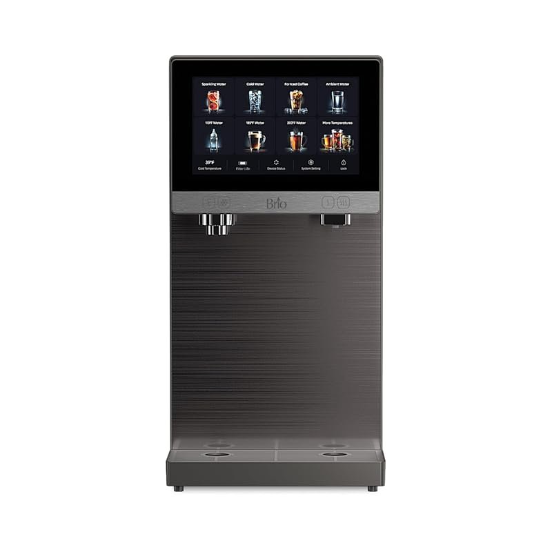 Brio Q60 Sparkling Water Dispenser with Refillable Tank, Instant Hot &