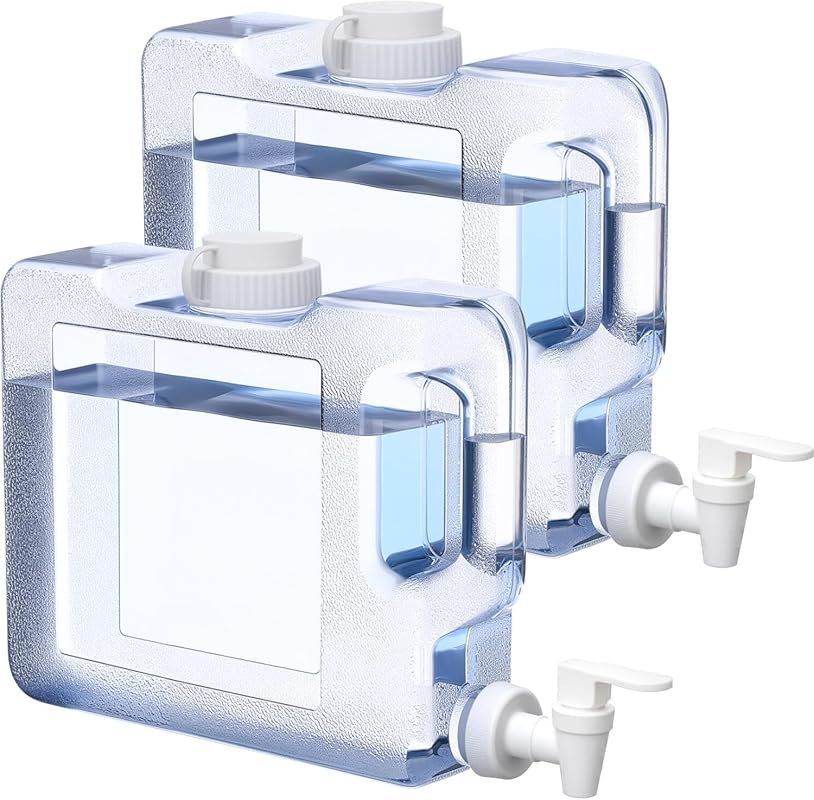 Funnymoom 0.8 Gallon Fridge Water Dispenser with Leak-Proof Spigot & H