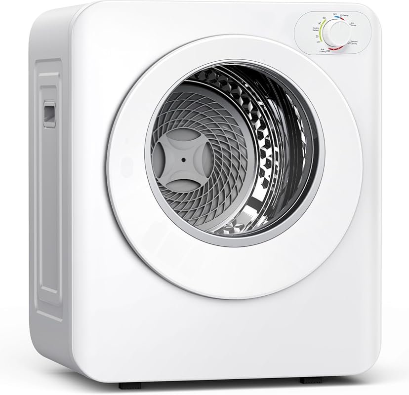 Euhomy Portable Dryer, 1.5 Cu.Ft., 850W Front-Loading Electric Dryer f