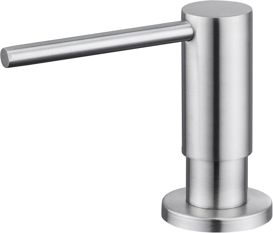 Brushed Nickel Stainless Steel Kitchen Sink Soap Dispenser with 17oz T