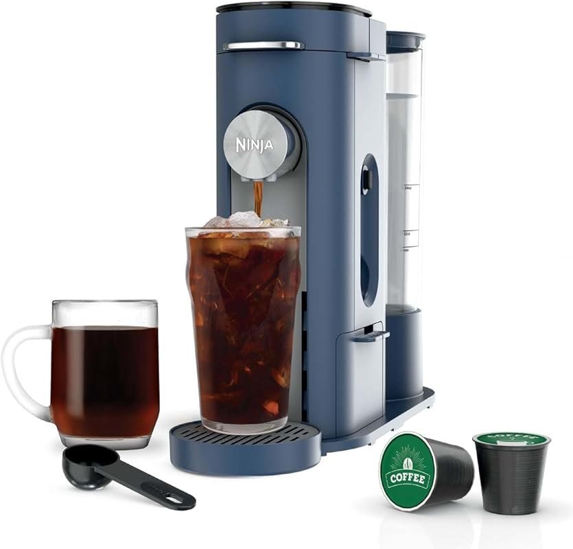 Ninja Single-Serve Coffee Maker, 56oz Reservoir, Iced Coffee, 6–24oz S