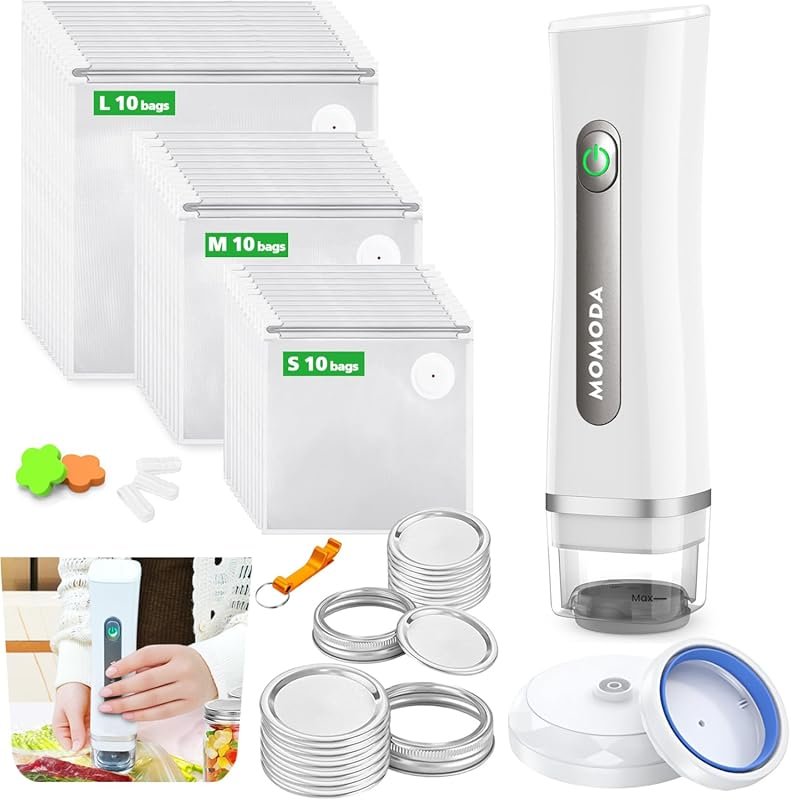 MOMODA Sous Vide Cooking Bags – Set of 30, BPA-Free Reusable Vacuum Se