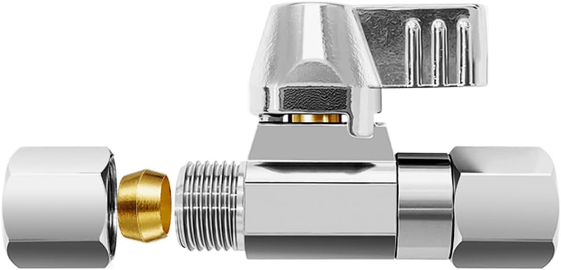 Brass Swivel Shut Off Valve, 1/4