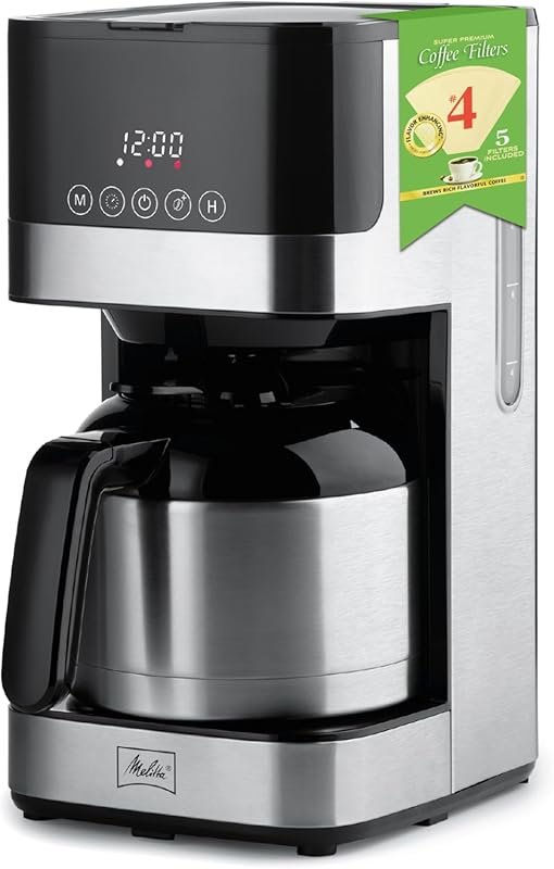 Melitta Aroma Tocco 8-Cup Thermal Coffee Maker with Programmable Timer