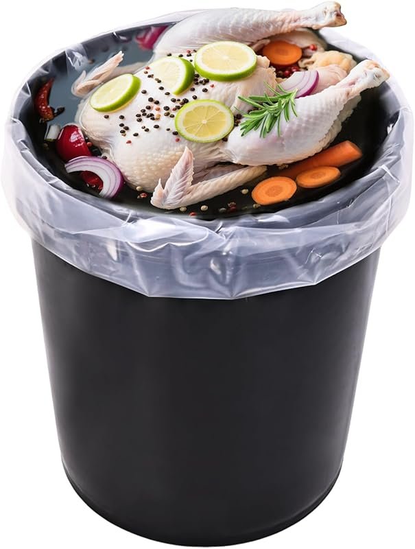 10-Pack 5-Gallon Brine Bags, 4-Mil Heavy-Duty Food Grade & BPA-Free Le