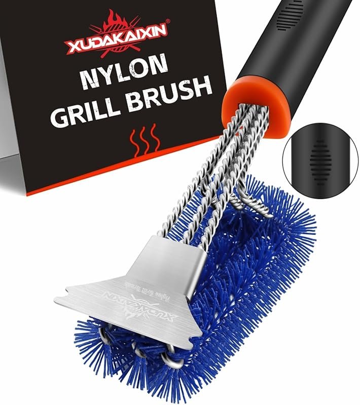 XUDAKAIXIN Safe Nylon Grill Brush for Cooled Grates