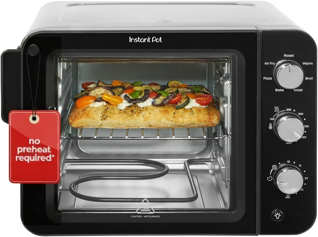 Instant Pot No Preheat 4-Slice Air Fryer Toaster Oven, 7-in-1, Air Fry
