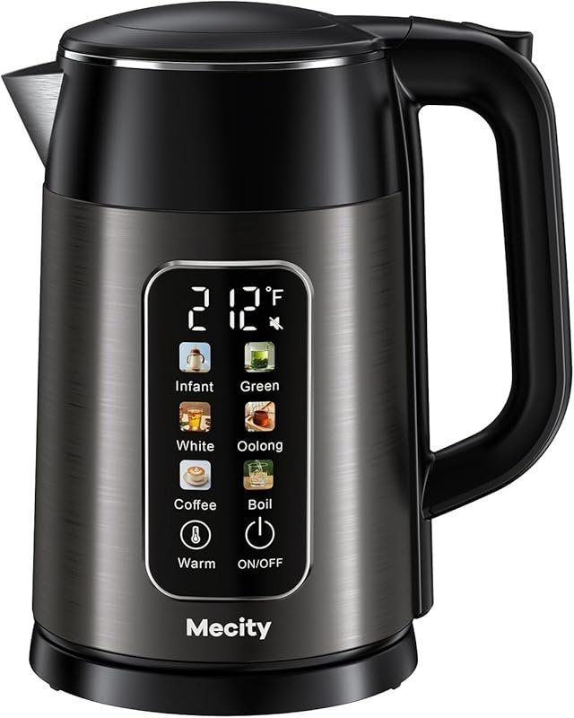 Mecity Electric Kettle 1.7L Touch Screen with Temperature Control, Aut