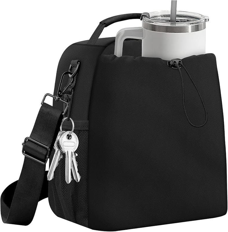 Leakproof Insulated Lunch Bag – Fits 40/30oz Stanley Cups, Adjustable 
