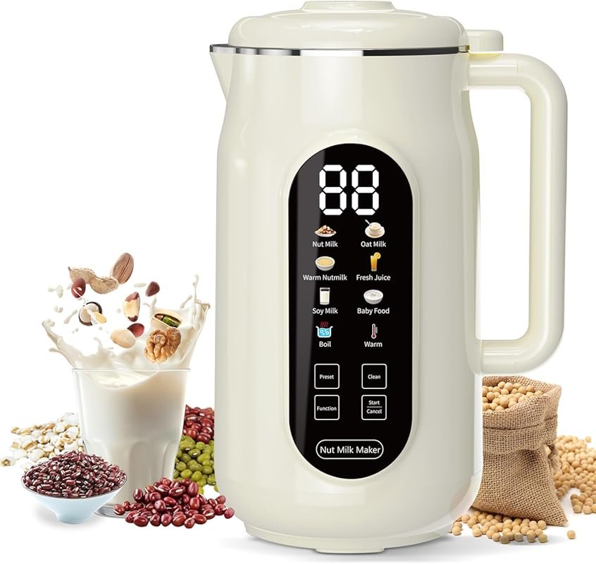 10-in-1 Nut Milk Maker, 42oz, IMD Screen, Self-Cleaning, Delay Start f