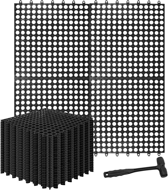 30 Pack Interlocking Drainage Tiles, 12