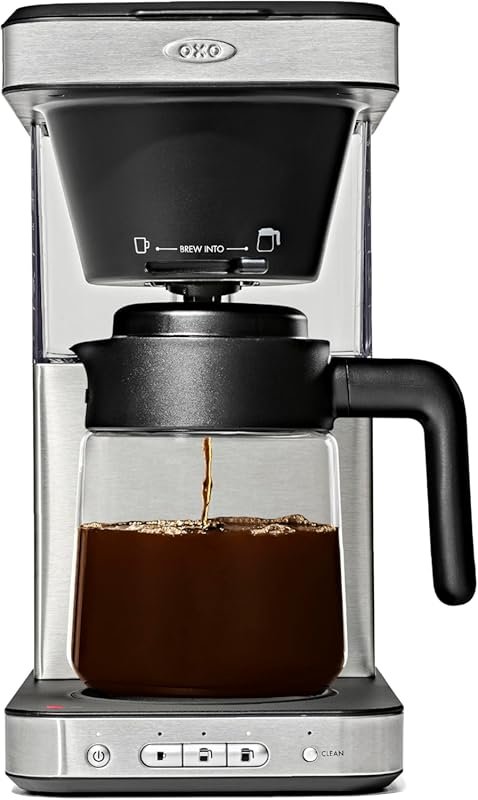 OXO Brew 8-Cup Programmable Coffee Maker with Podless Single-Serve Fun