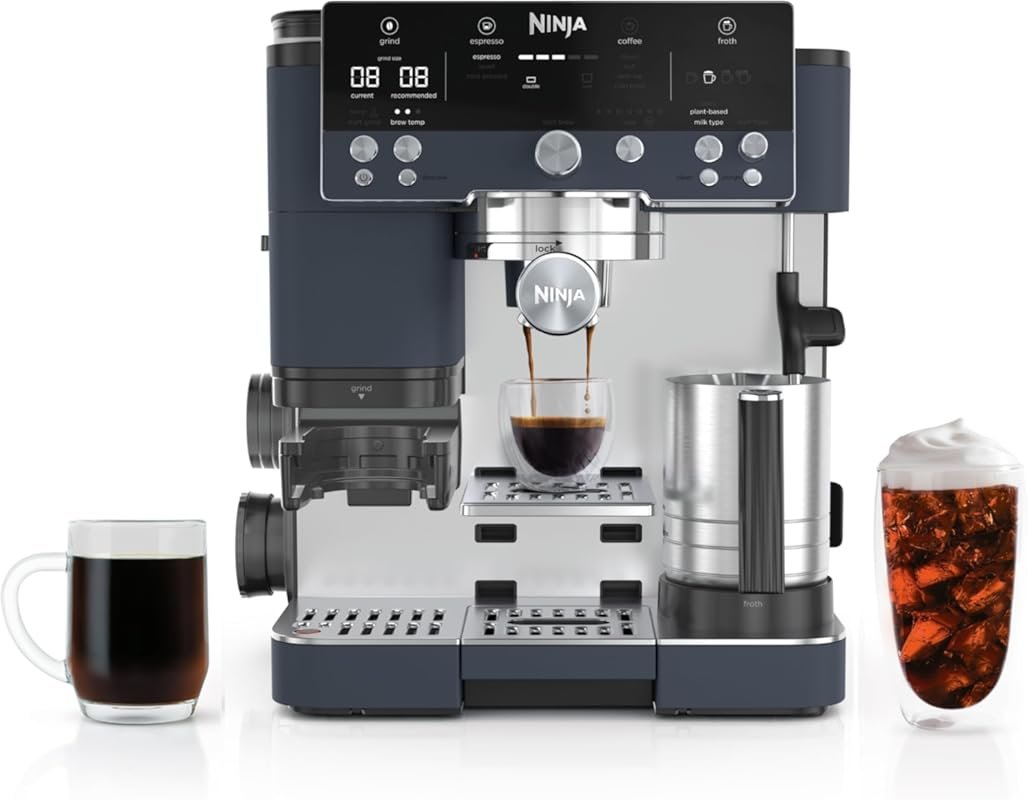 Ninja Luxe Café Premier 3-in-1 Espresso Machine with Grinder and Froth