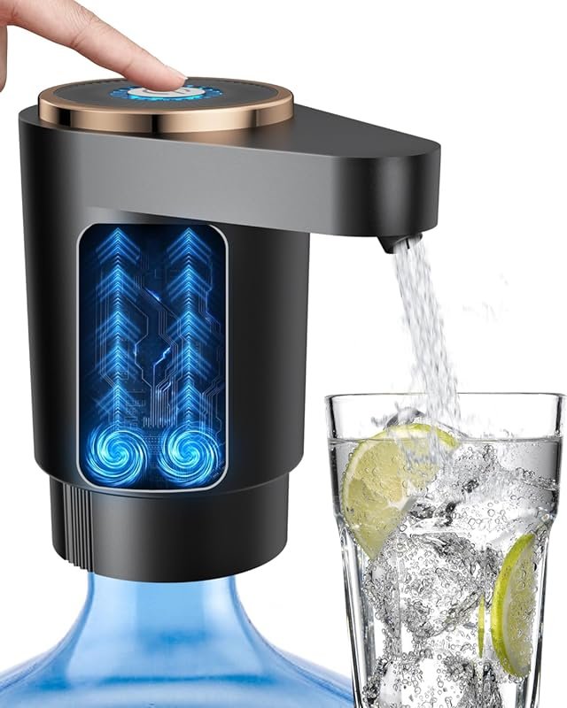 Water Jug Pump for 5 Gallon Bottle USB-C Charging Electric Dispenser F