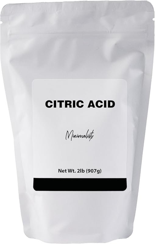 Minimalist Citric Acid in Resealable Bag for Cooking and Cleaning, 32 