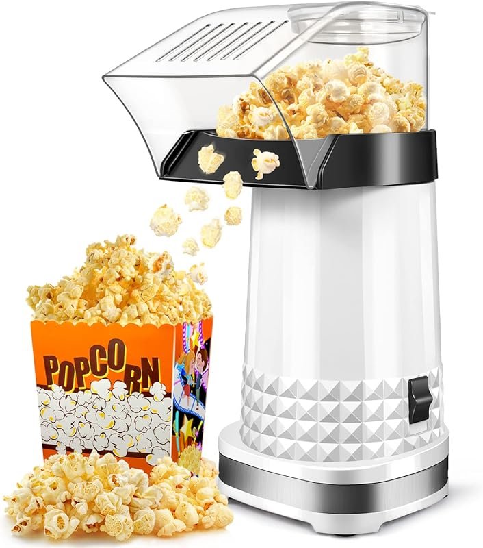 No Oil Electric Popcorn Machine with Measuring Cup & Butter Melter – 4