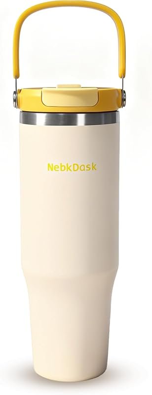 40 oz Insulated Stainless Steel Water Bottle with 2-in-1 Straw & Spout