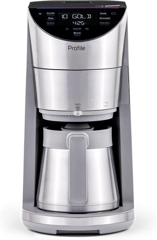 GE Profile Smart Grind & Brew Coffee Maker, Podless Single Serve, 90oz