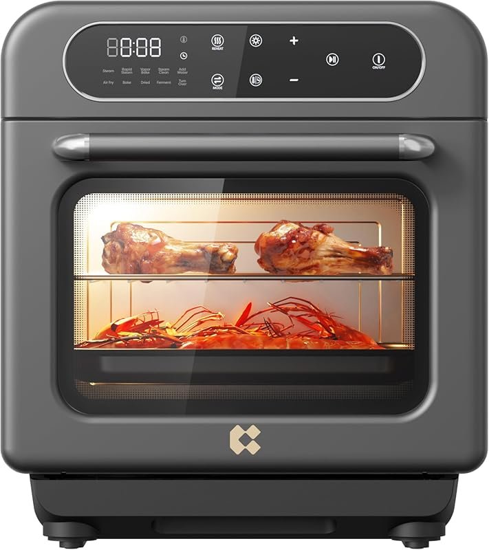 CIARRA 8-in-1 Countertop Steam Oven with Air Fry & Convection, Rapid S