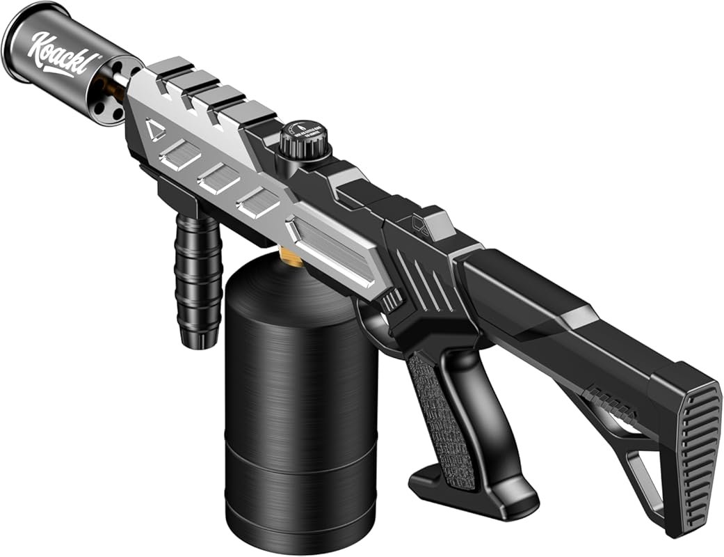 Adjustable Flame Propane Torch for Searing, BBQ & Camping, Flamethrowe