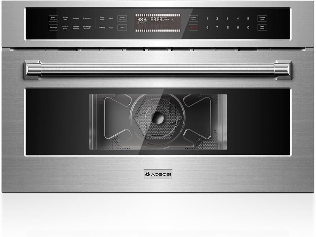 AAOBOSI 30 Inch Built-in Microwave & Convection Oven Combo, 1.6 Cu.Ft.