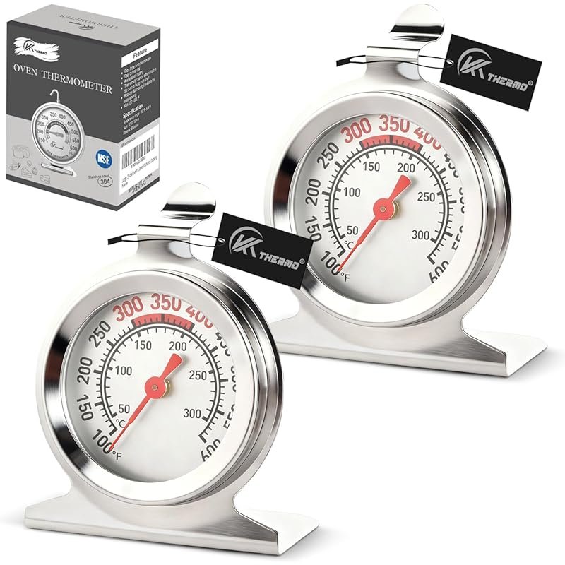 CloudHand Oven Thermometer 50-300°C/100-600°F Stainless Steel Instant 
