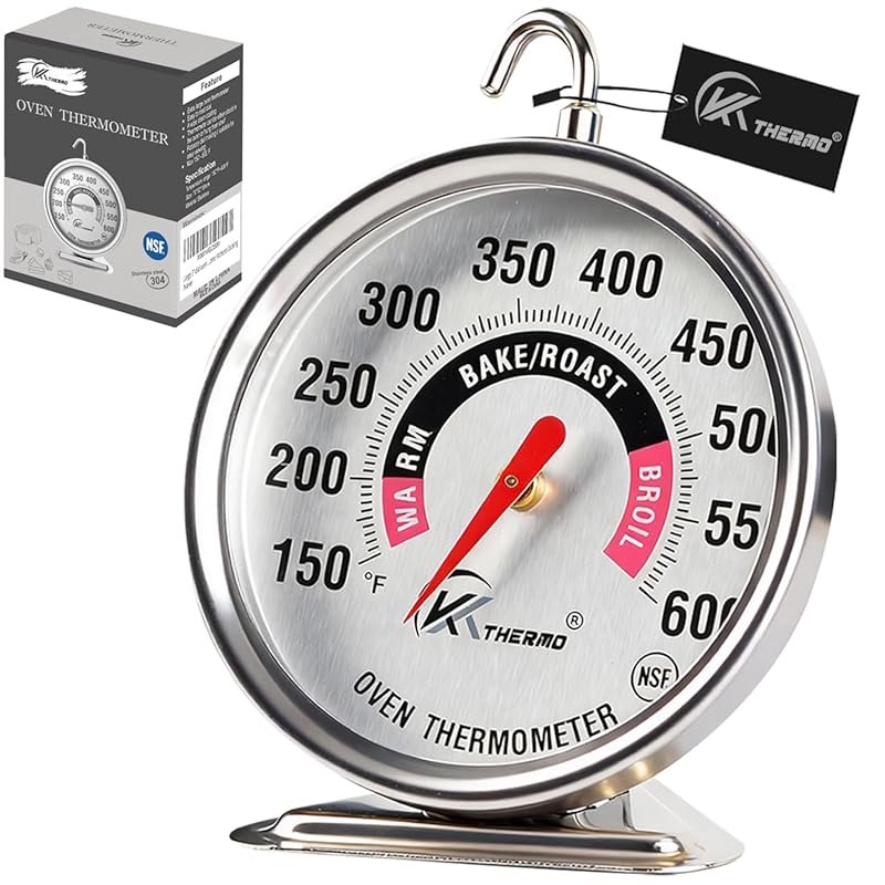 Pro-Accurate Oven Thermometer 150-600°F for Gas/Electric Ovens, Instan