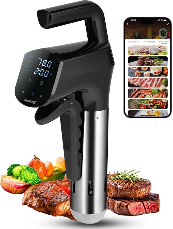 2.4G WIFI Sous Vide Machine – 1300W Ultra-Quiet Immersion Circulator w