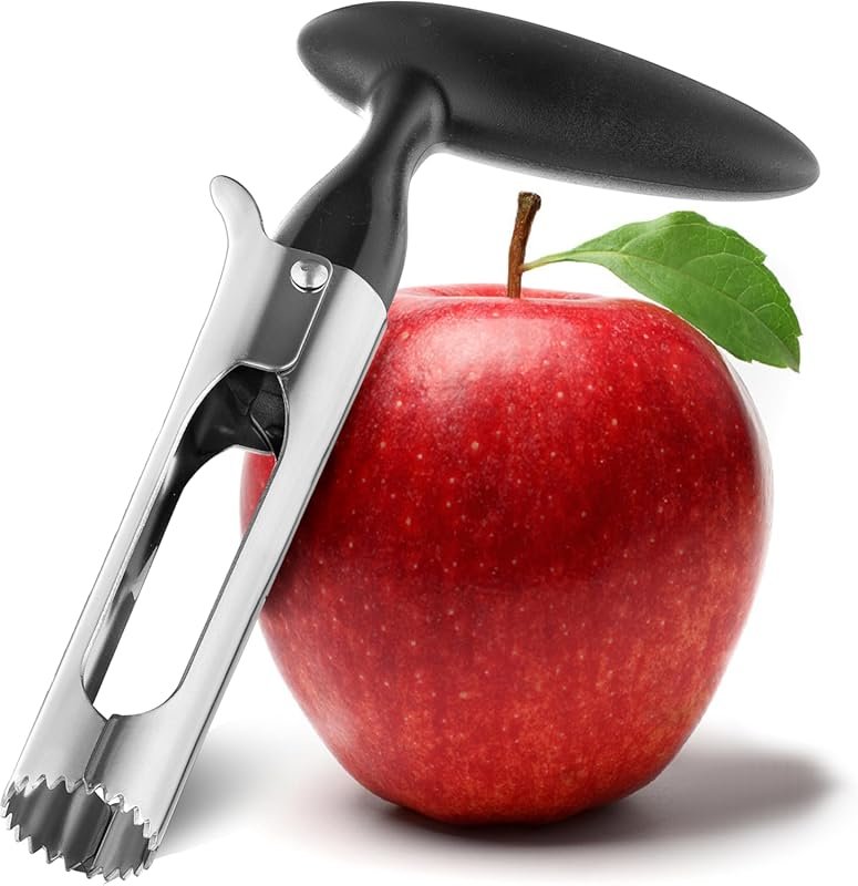 Ergonomic Apple Corer – Sharp Stainless Steel Blade, Dishwasher Safe, 