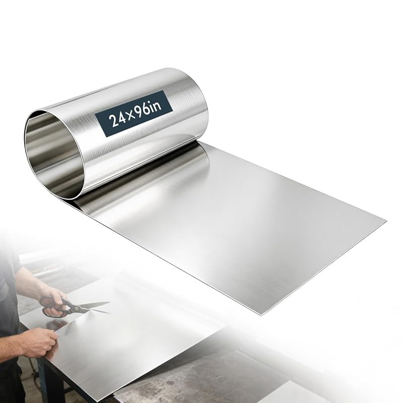430 Stainless Steel Sheet Metal, Cold Rolled, 24 x 96 Inches Brushed F