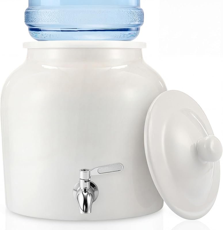 FillTouch Ceramic Water Dispenser with 304 Stainless Steel Faucet & Li