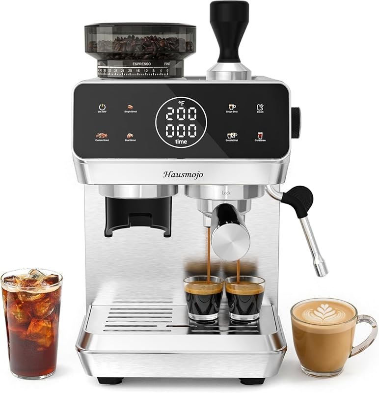 CM1620 Espresso Machine with Built-in Burr Grinder, 20 Bar Bean-to-Cup