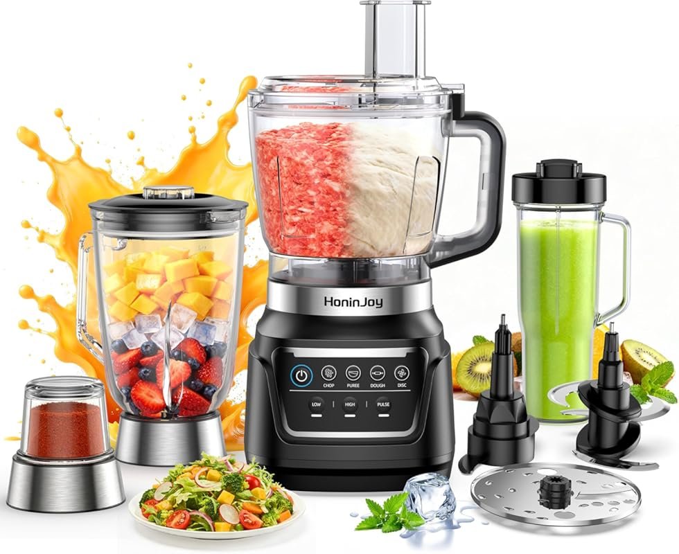 10-in-1 All-in-One Blender & Food Processor – Smoothies, Ice Crushing,