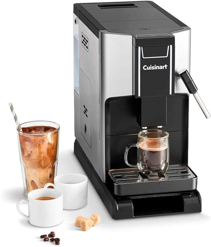 Fully Automatic Espresso Machine with Steam Wand, Makes Hot/Cold Latte