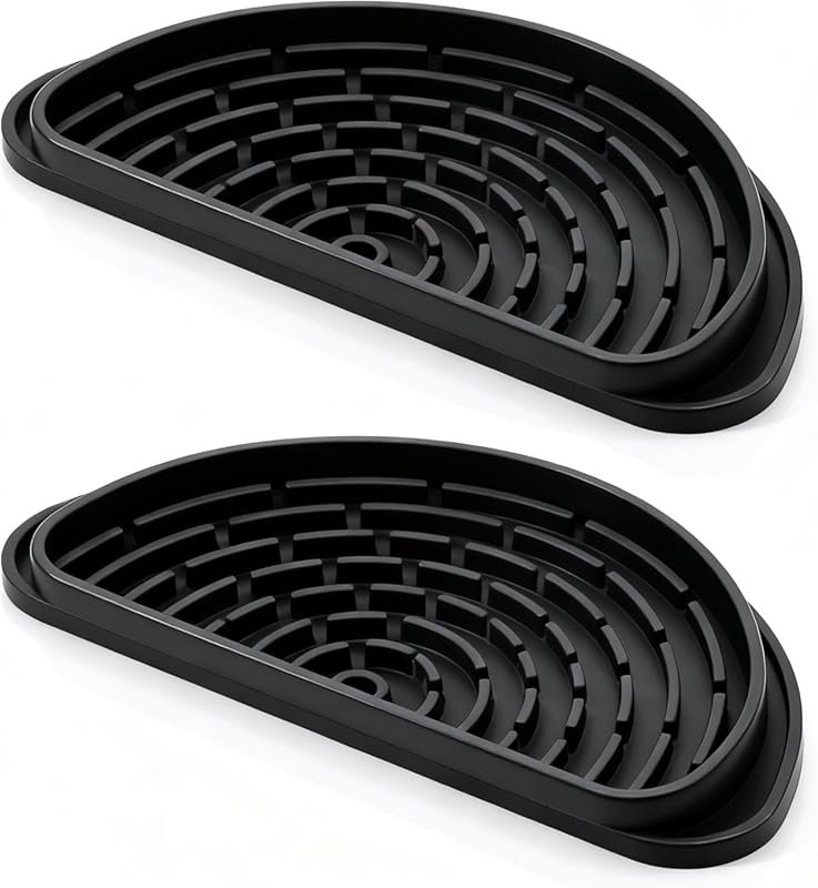 2 Pack Silicone Fridge Drip Tray – Universal Anti-Spill Mat for Samsun