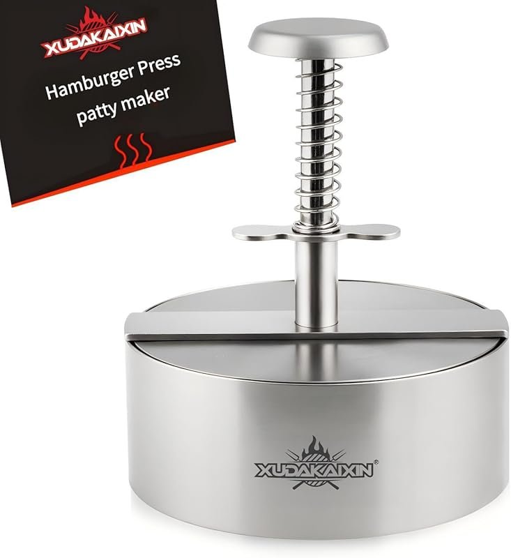 304 Stainless Steel Non-Stick Burger Press – 4.5
