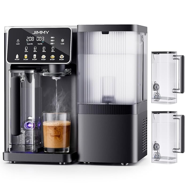 JIMMY R9 Pro Countertop Reverse Osmosis Water Filter with 7-Stage Purification, UV & Instant Hot & Cold