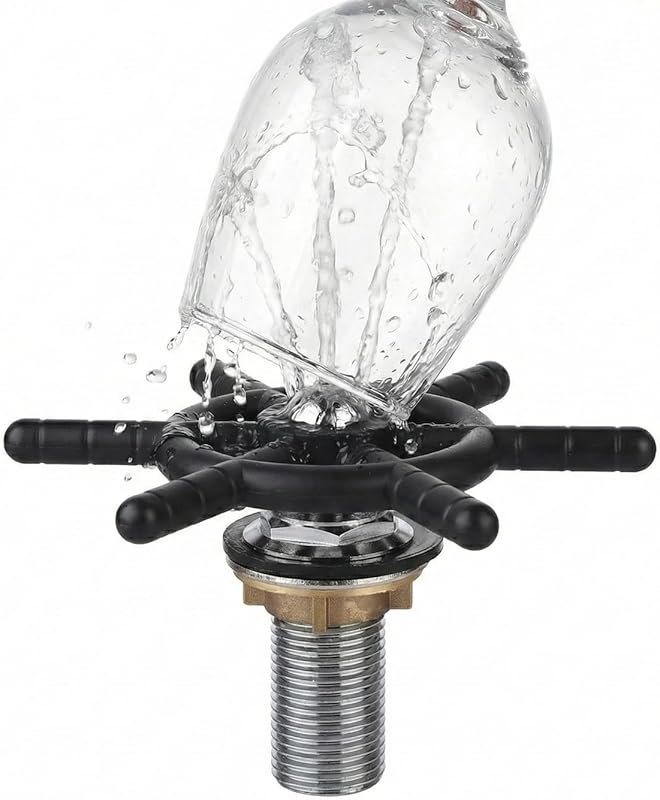 5-Hole High Pressure Brass & Stainless Steel Automatic Cup Washer for 