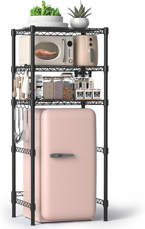 Hodonas 3-Tier Heavy Duty Mini Fridge Stand, Maximizes Vertical Space 