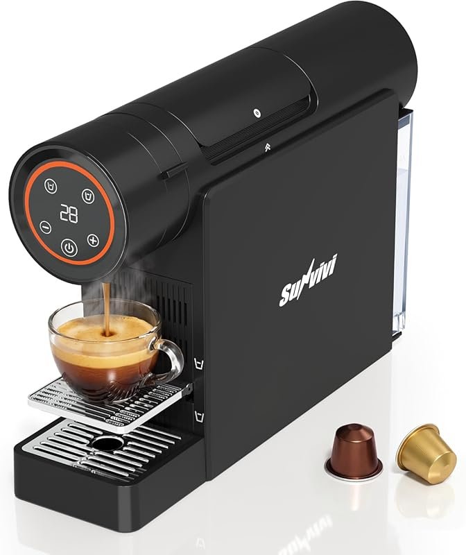 SUNVIVI Espresso Pod Machine for NS Capsules, 20 Bar Pressure, 22oz Ta