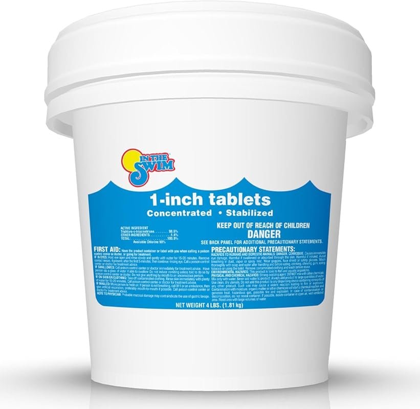 In The Swim 1 Inch Fast-Dissolving Stabilized Chlorine Tablets for Poo