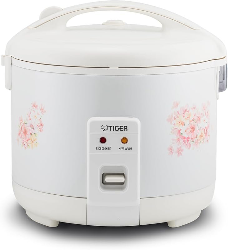Tiger JNP-1800-LF 10-Cup Rice Cooker with Non-Stick Pot & 12-Hour Keep