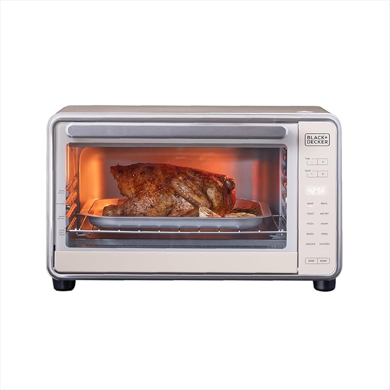 BLACK+DECKER Crisp ‘n Bake 6-Slice Digital Air Fry Toaster Oven with 1