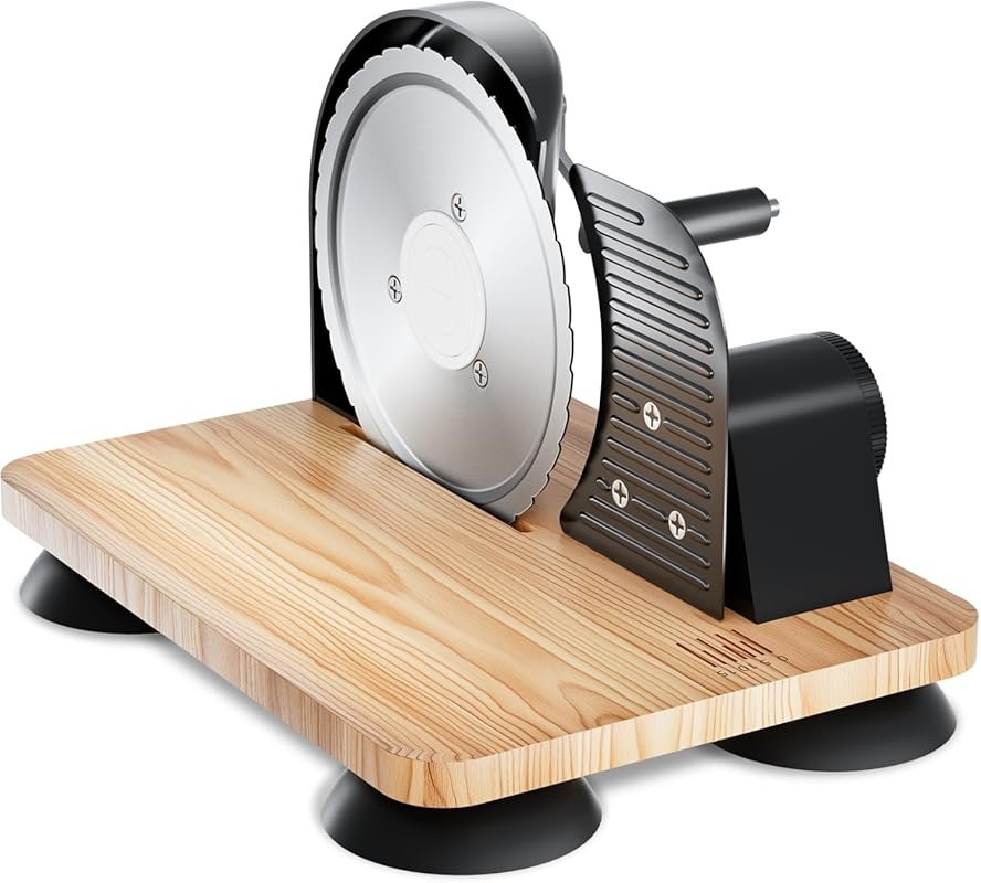 Manual Bread Slicer with Serrated Stainless Steel Blade & Tongs