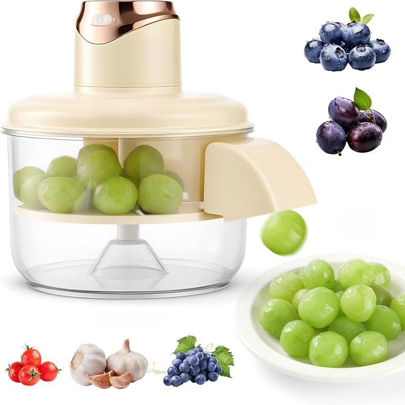 Electric Grape & Garlic Peeler Machine – 50W High-Power 5-Blade System