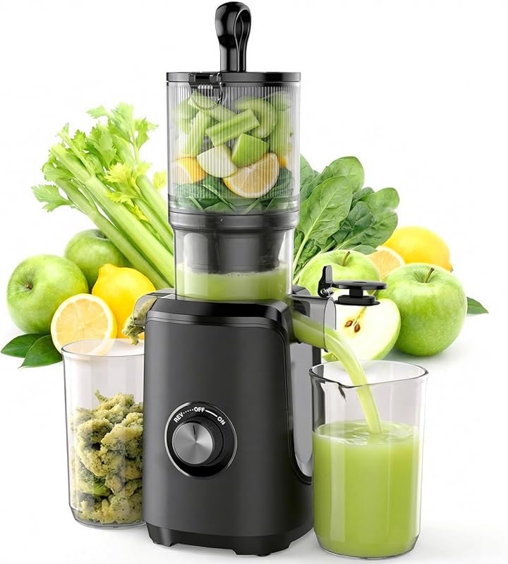 Cold Press Juicer with Reverse Function & High Yield for Vegetables & 
