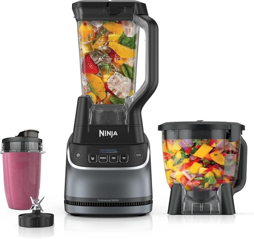 Ninja UltraCrush Kitchen System: 1500W Blender, 8-Cup Processor & To-G