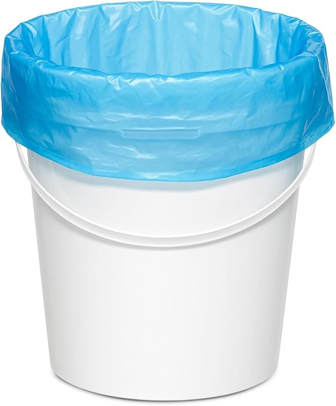 AmazingSpark 50-Pack 5-Gallon Bucket Liner Bags, Food Grade 3-Mil Leak