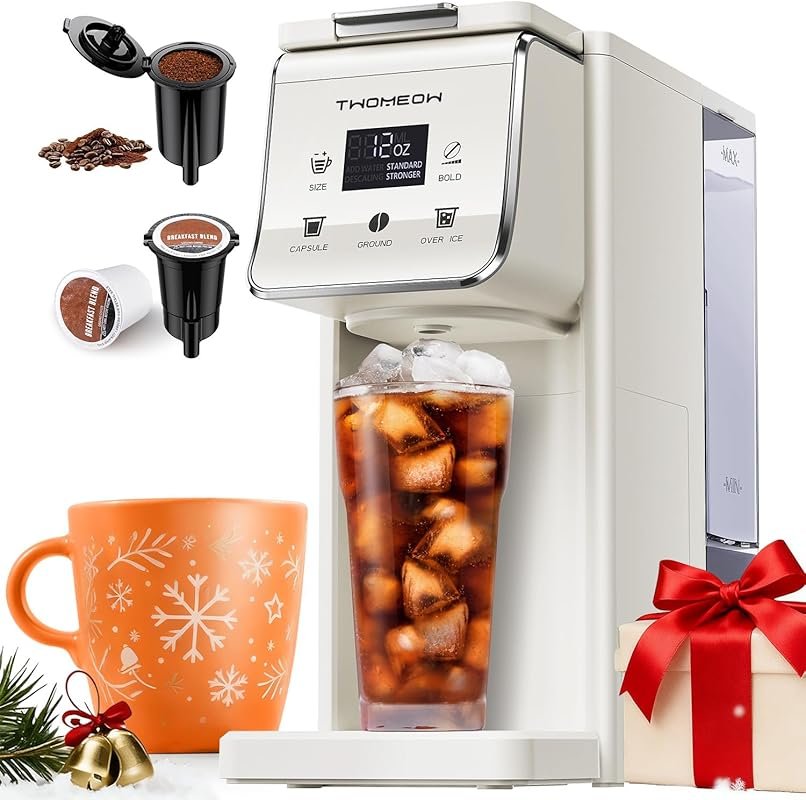 Bold Hot & Iced Single Serve K-Cup & Grounds Coffee Maker with Reusable Filter