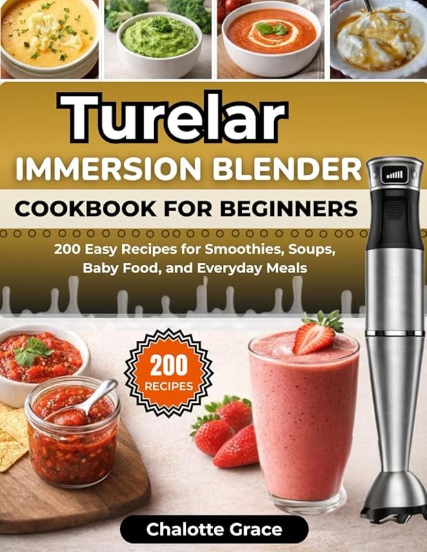 Turelar Immersion Blender Cookbook: 200 Beginner-Friendly Recipes